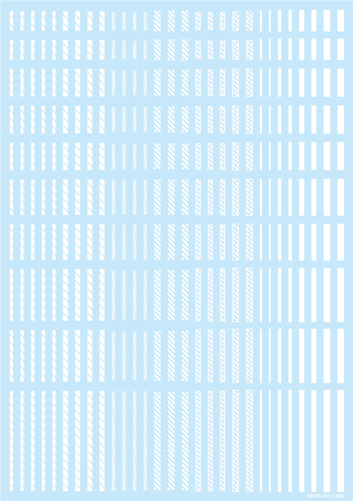 ラインデカール2 ホワイト（1枚入）
