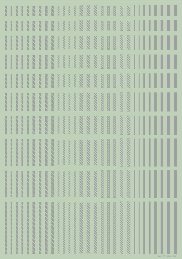 ラインデカール2 ライトグレー（1枚入）