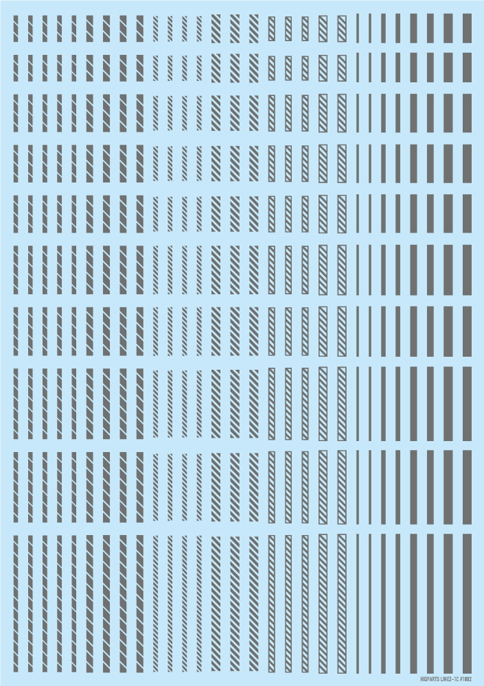 ラインデカール2 グレー（1枚入）