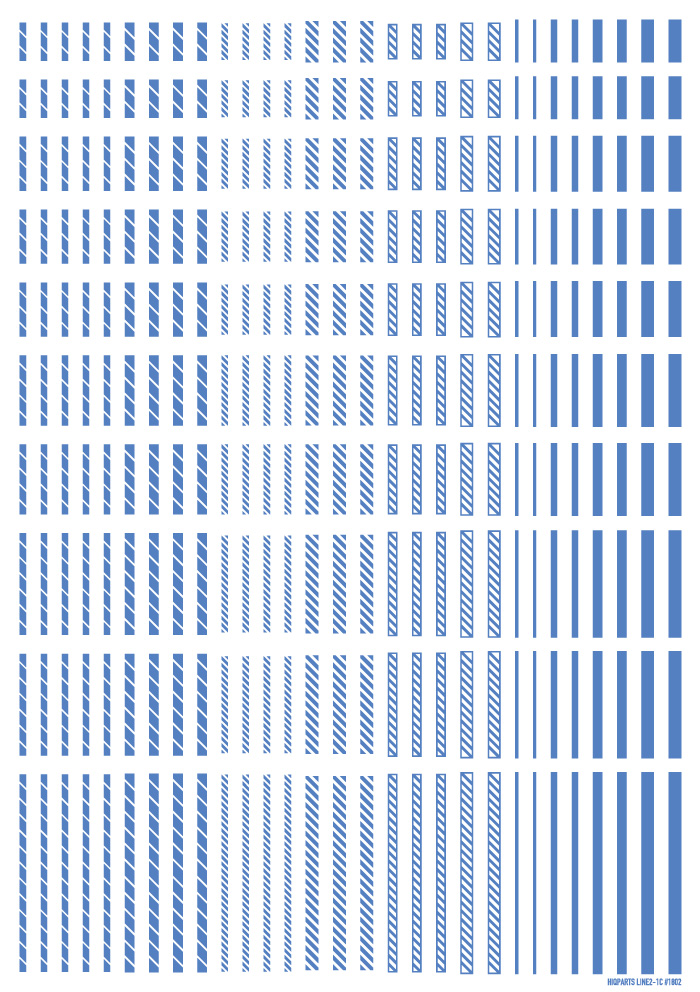 ラインデカール2 ブルー（1枚入）