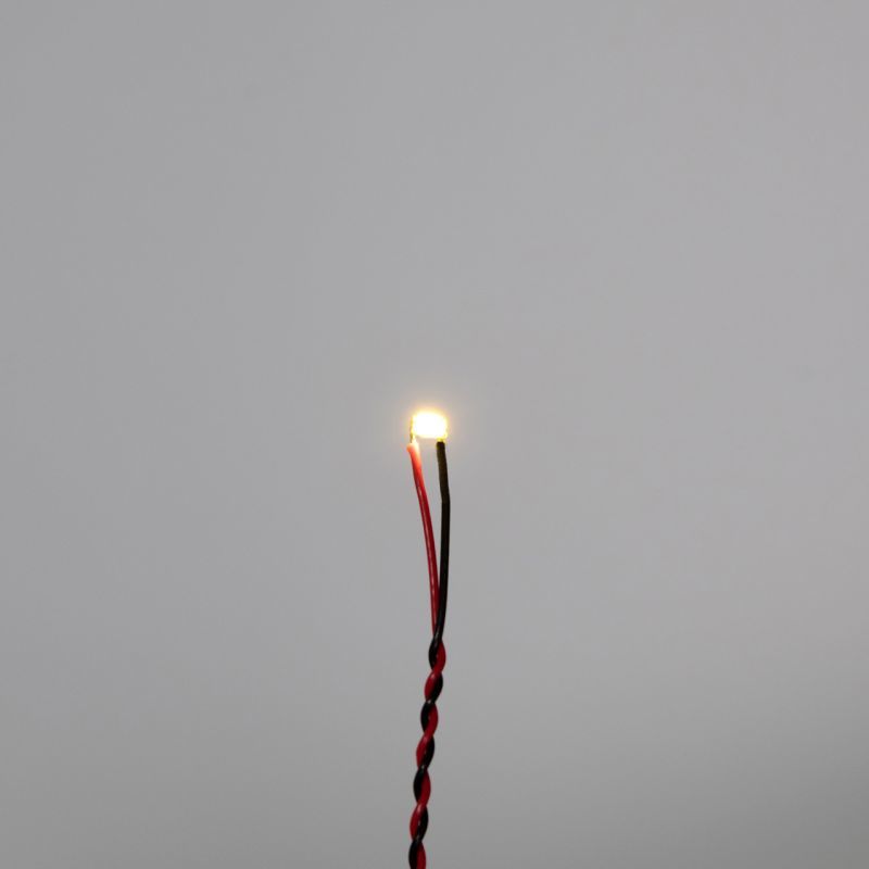 ワンタッチLEDシリーズ2 配線済超小型LEDランプ 電球色（2個入)