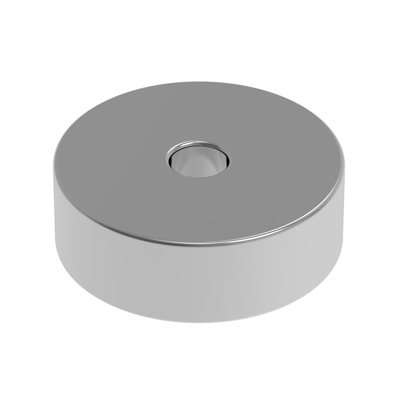 ネオジム磁石 N52 軸穴付丸形 直径6mm x 高さ2mm（4個入）